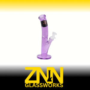 ZNN GLASSWORKS 10 INCH TOP CURVE BONG, PURPLE