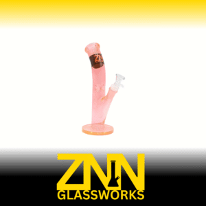 ZNN GLASSWORKS 10 INCH TOP CURVE BONG, ORANGE