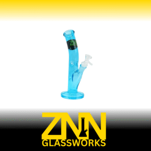 ZNN GLASSWORKS 10 INCH TOP CURVE BONG, BLUE