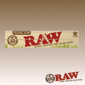 RAW ORGANIC HEMP PAPERS KING SIZE - 50 BOOKS