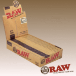RAW CLASSIC NATURAL UNREFINED PAPERS 1 1/4, 24 PACKS PER BOX