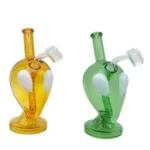 6.5 INCH 3-D ALIEN BONG WITH QUARTZ BANGER, GOLD - Image 2
