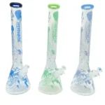 HYPNOTIK 18 INCH 7 MM JELLYFISH COLLECTION BONG WITH MATCHING ASHCATCHER, BLUE - Image 2