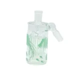 HYPNOTIK 18 INCH 7 MM JELLYFISH COLLECTION BONG WITH MATCHING ASHCATCHER, MILK GREEN - Image 3