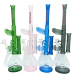 HYPNOTIK 19 INCH TOMMY GUN BONG, BLUE - Image 2