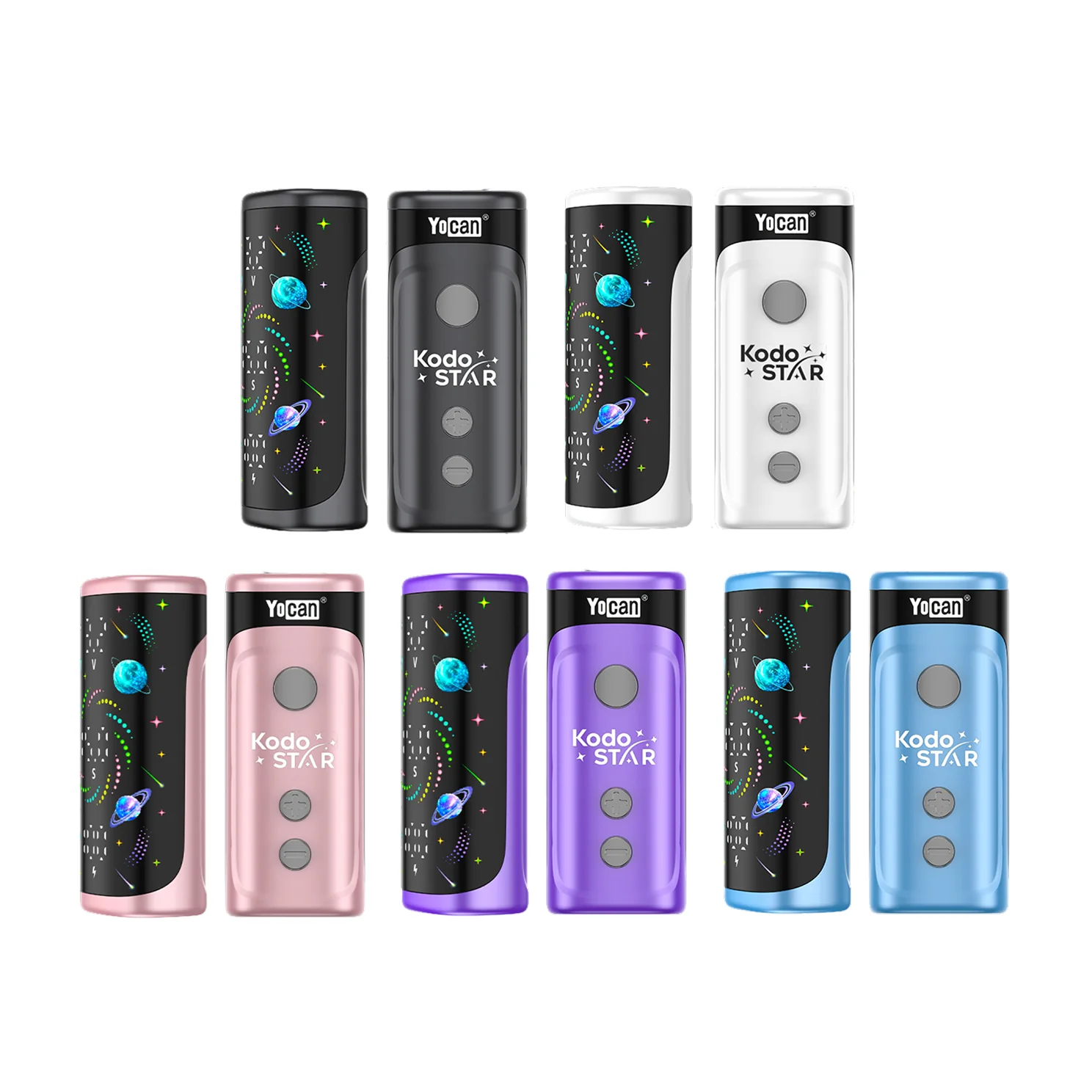 YOCAN KODO STAR 510 BATTERY WITH GALAXY FULL DISPLAY, 15 PCS PER DISPLAY – Image 2