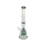 LOTUS GLASS 17 INCH FLAT BASE BEAKER WIH DOUBLE ICE CATCHER, BLACK