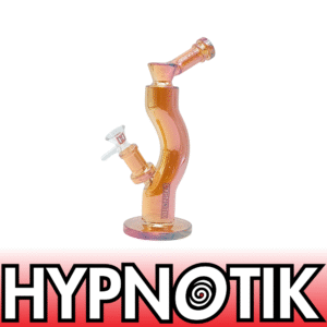 HYPNOTIK 9 INCH SIDEWINDER BONG, RED WINE