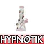 12 INCH 9 MM CUSTOM CRYSTAL HAND WIRE-WRAPPED PINK BONG; EACH PIECE IS UNIQUE!