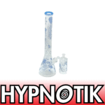 HYPNOTIK 18 INCH 7 MM JELLYFISH COLLECTION BONG WITH MATCHING ASHCATCHER, BLUE JADE
