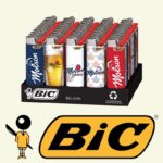 DISPLAY OF 50 BIC MOLSON LIGHTERS
