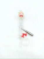 GLASS NECTOR COLLECTOR, GLASS CONTAINER, AND 2 TIPS (GLASS AND METAL), LONG FACED RICK WITH FULL GRE - Image 2
