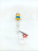 GLASS NECTOR COLLECTOR, GLASS CONTAINER, AND 2 TIPS (GLASS AND METAL), YELLOW MINNION - Image 2