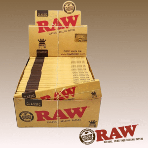 RAW CLASSIC KING SIZE SLIM PAPERS, 50 BOOKS OF 32