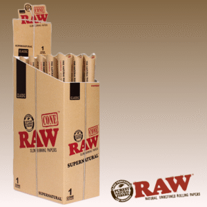 RAW CLASSIC SUPERNATURAL (280MM) CONES, 15 PACKS OF 1