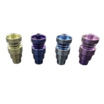 REVERSIBLE TITANIUM NAIL, CAN FIT MALE OR FEMALE 14/18 MM JOINT, BLUE PURPLE - Image 4
