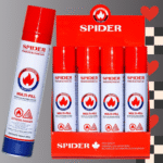 DISPLAY OF 12 SPIDER BUTANE, 700 ML BOTTLES