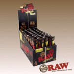 RAW BLACK 1-1/4 CONES, 32 PACKS OF 6