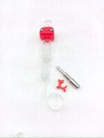 GLASS NECTOR COLLECTOR, GLASS CONTAINER, AND 2 TIPS (GLASS AND METAL), RED SPIDERMAN - Image 2