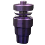REVERSIBLE TITANIUM NAIL, CAN FIT MALE OR FEMALE 14/18 MM JOINT, PURPLE - Image 2