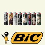 DISPLAY OF 50 BIC MARLYIN LIGHTERS