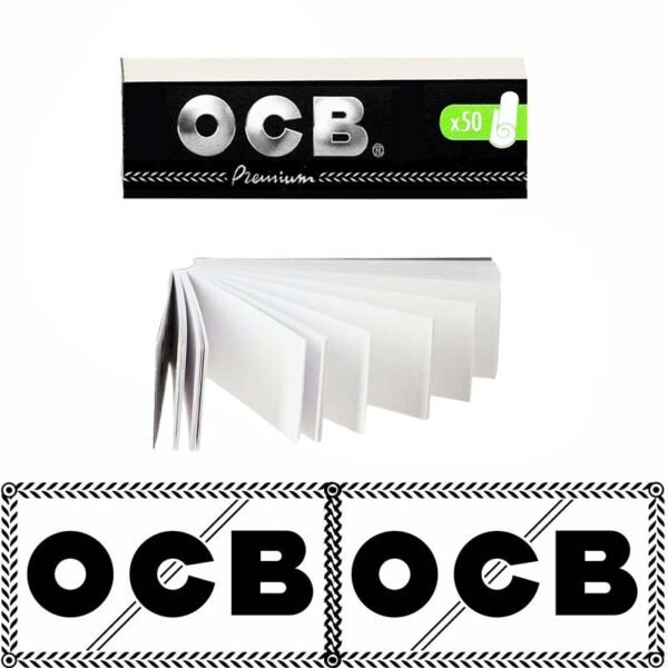 OCB PREMIUM BLACK PERFORATED FILTERS, 25 PACKS OF 50 - Image 2