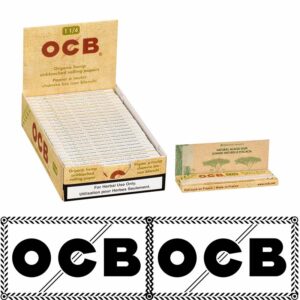 OCB ORGANIC HEMP 1-1/4 PAPERS, 25 BOOKS OF 50