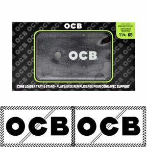 OCB ROLLING TRAY WITH BUILT IN CONE LOADER AND FOLDING DEATACHABLE LEGS