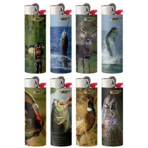 DISPLAY OF 50 BIC ANIMAL LIGHTERS