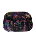 SMALL PSYCHEDELIC FOREST ROLLING TRAY 7 X 5.5 INCH