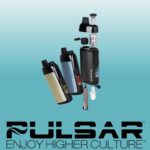 PULSAR CHORUS CONCENTRATE VAPE WITH BUILT IN STORAGE AND HOT KNIFE, ATTACHABLE TO A BONG, BLACK