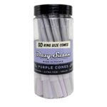 JAR OF 50 BLAZY SUSAN PURPLE KING SIZE CONES
