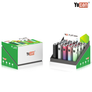 DISPLAY OF 20 YOCAN FLAT 510 BATTERIES