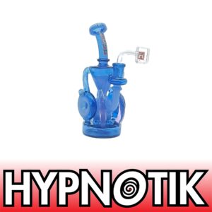 HYPNOTIK 8 INCH VORTEXX CORE RIG, COMES WITH MATCHING BOWL AND QUARTZ BANGER, ELECTRIC BLUE VOLTAGE