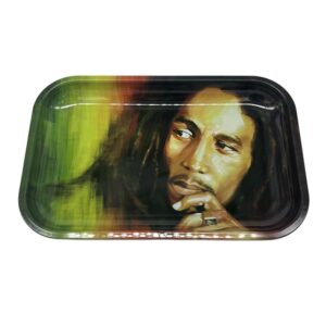 MEDIUM BOB MARLEY ROLLING TRAY 11.25 X 7.5 INCH