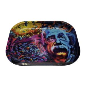 SMALL EINSTEIN ROLLING TRAY 7 X 5.5 INCH