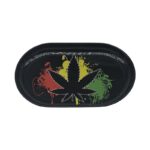 MINI RASTA LEAF ROLLING TRAY 5.25 X 3.25 INCH
