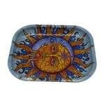SMALL SUN & MOON ROLLING TRAY 7 X 5.5 INCH