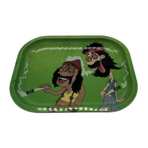 SMALL CHEECH & CHONG ROLLING TRAY 7 X 5.5 INCH