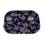 SMALL PSYCHEDELIC MUSHROOM ROLLING TRAY 7 X 5.5 INCH