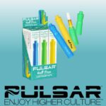 DISPLAY OF 6 PULSAR HALL PASS HIGHLIGHTER 650 MAH 510 BATTERY