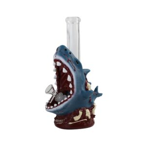 10.5 INCH 3-D ZOMBIE SHARK ATTACK BONG