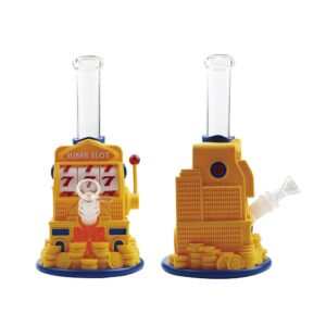 10.5 INCH 3-D LUCKY! LUCKY!! LUCKY!!! SLOT MACHINE BONG