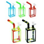 7 INCH SILICONE WRAPPED JUICE BOX BONG