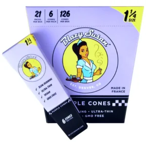 BLAZY SUSAN PURPLE 1-1/4 CONES, 21 PACKS OF 6