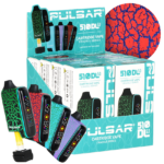 DISPLAY OF 8 PULSAR DL 5.0 CRACKLE SERIES PRECISION VOLTAGE 1000 MAH 510 BATTERY
