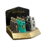 DISPLAY OF 12 SPIDER GOLD UNNAKEE TORCHES