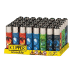 DISPLAY OF 48 CLIPPER HOLIDAYS 3B LIGHTERS