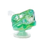 DARK DINO DOMINATOR RIG, COMES WITH QUARTZ BANGER, GREEN