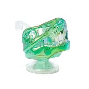 DARK DINO DOMINATOR RIG, COMES WITH QUARTZ BANGER, GREEN